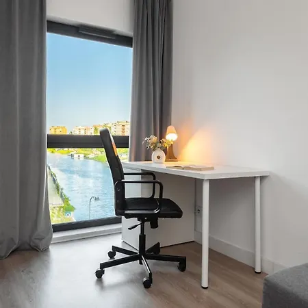 公寓 Flatbook - Riverside Loft With Parking 格但斯克