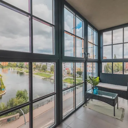 Flatbook - Riverside Loft With Parking Apartmán Gdaňsk